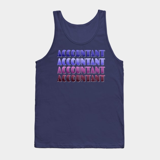 Accountant Tank Top by LM Designs by DS